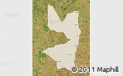 Shaded Relief Map of Tocantinopolis, satellite outside