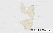 Shaded Relief Map of Tocantinopolis, single color outside