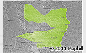Physical Panoramic Map of Tocantinopolis, desaturated