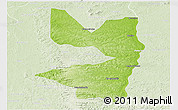 Physical Panoramic Map of Tocantinopolis, lighten