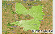 Physical Panoramic Map of Tocantinopolis, satellite outside