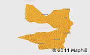 Political Panoramic Map of Tocantinopolis, cropped outside
