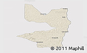 Shaded Relief Panoramic Map of Tocantinopolis, cropped outside