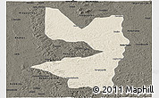 Shaded Relief Panoramic Map of Tocantinopolis, darken
