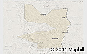 Shaded Relief Panoramic Map of Tocantinopolis, lighten