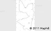 Blank Simple Map of Tocantinopolis, cropped outside