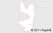 Classic Style Simple Map of Tocantinopolis, cropped outside