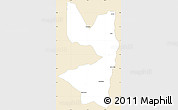 Classic Style Simple Map of Tocantinopolis, single color outside