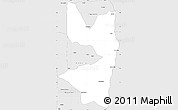 Silver Style Simple Map of Tocantinopolis