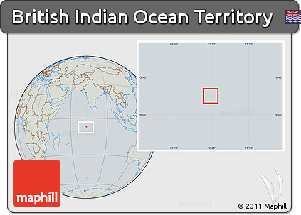Savanna Style Location Map of British Indian Ocean Territory, lighten, semi-desaturated