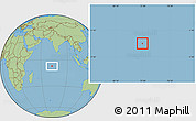 Savanna Style Location Map of British Indian Ocean Territory