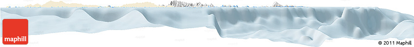 Classic Style Horizon Map of British Virgin Islands, single color outside