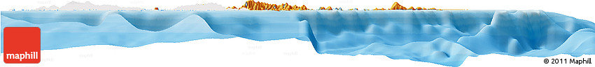 Political Horizon Map of British Virgin Islands, single color outside