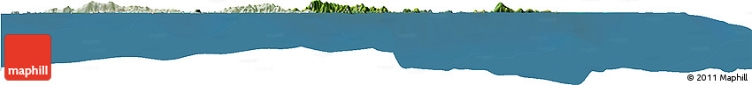 Satellite Horizon Map of British Virgin Islands, lighten, land only