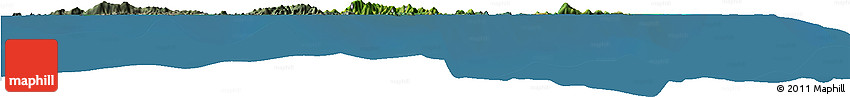 Satellite Horizon Map of British Virgin Islands, semi-desaturated, land only