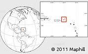 Blank Location Map of British Virgin Islands