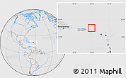 Gray Location Map of British Virgin Islands, lighten, desaturated