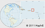 Savanna Style Location Map of British Virgin Islands, lighten