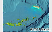Satellite Map of British Virgin Islands, physical outside, satellite sea