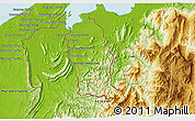 Physical 3D Map of Temburong