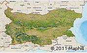 Satellite 3D Map of Bulgaria, shaded relief outside