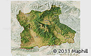 Satellite 3D Map of Blagoevgard, lighten