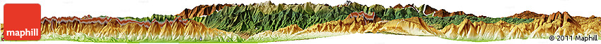 Satellite Horizon Map of Blagoevgard, physical outside