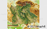 Satellite Map of Blagoevgard, physical outside
