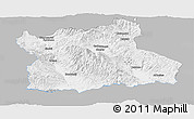 Gray Panoramic Map of Blagoevgard, single color outside