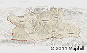Shaded Relief Panoramic Map of Blagoevgard, lighten