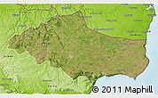 Satellite 3D Map of Dobric, physical outside