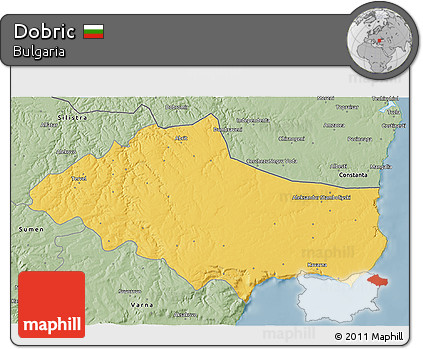 Savanna Style 3D Map of Dobric
