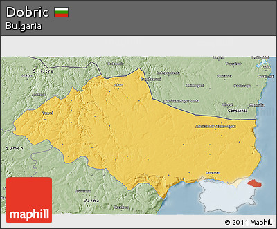 Savanna Style 3D Map of Dobric