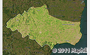 Satellite Map of Dobric, darken