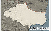 Shaded Relief Map of Dobric, darken