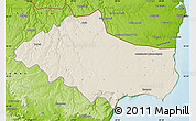 Shaded Relief Map of Dobric, physical outside