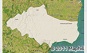 Shaded Relief Map of Dobric, satellite outside