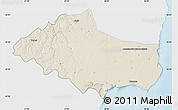 Shaded Relief Map of Dobric, single color outside