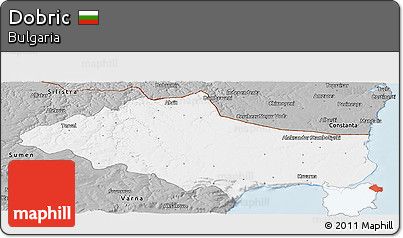 Gray Panoramic Map of Dobric