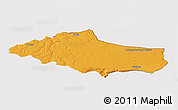 Political Panoramic Map of Dobric, cropped outside