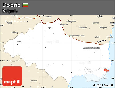 Classic Style Simple Map of Dobric