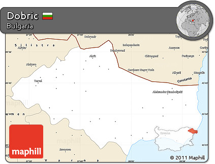 Classic Style Simple Map of Dobric