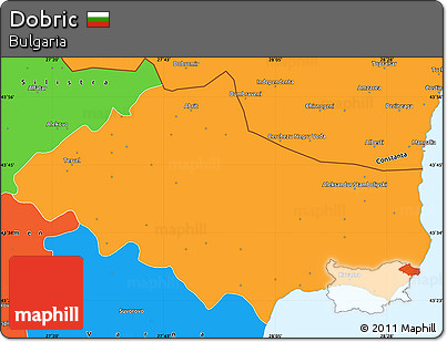 Political Simple Map of Dobric