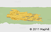 Savanna Style Panoramic Map of Gabrovo, single color outside