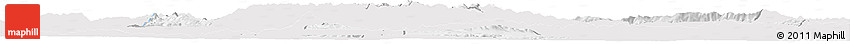Silver Style Horizon Map of Grad Sofija, single color outside