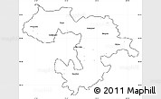 Blank Simple Map of Grad Sofija, cropped outside