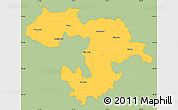 Savanna Style Simple Map of Grad Sofija, single color outside