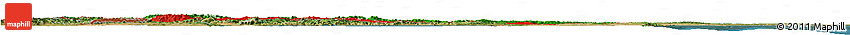 Flag Horizon Map of Bulgaria, satellite outside, flag centered