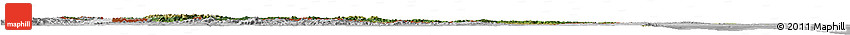 Satellite Horizon Map of Bulgaria, lighten, desaturated