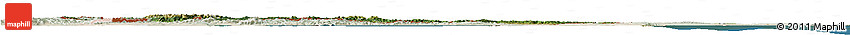 Satellite Horizon Map of Bulgaria, lighten, land only